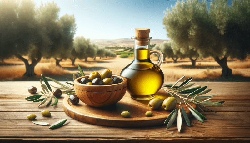 Visualisierung eines hochwertigen, gesunden Olivenöls